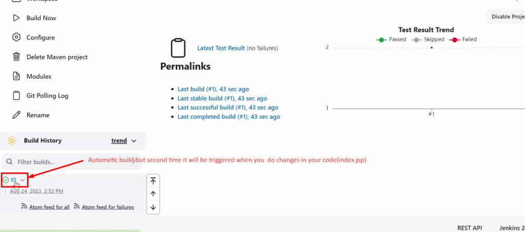 Jenkins Build status